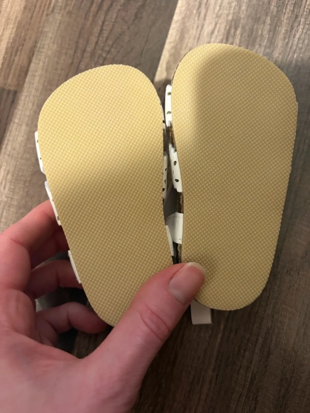 Carter's White Baby Girl Sandals - Scalloped Cutout Design
